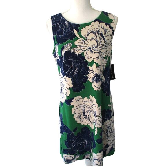 Jessica Howard Women's Multi Color Floral Sleeveless Lined Zip Back Dress NWT 10 - Picture 1 of 10